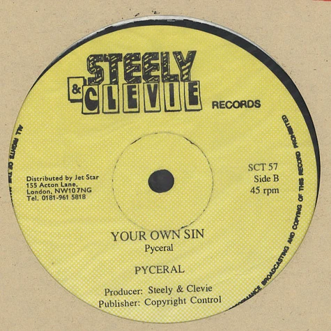 Jimmy Riley / Pyceral - True Love / Your Own Sin