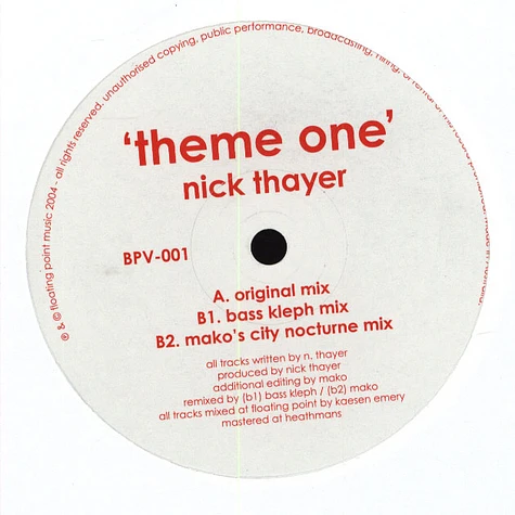 Nick Thayer - theme one