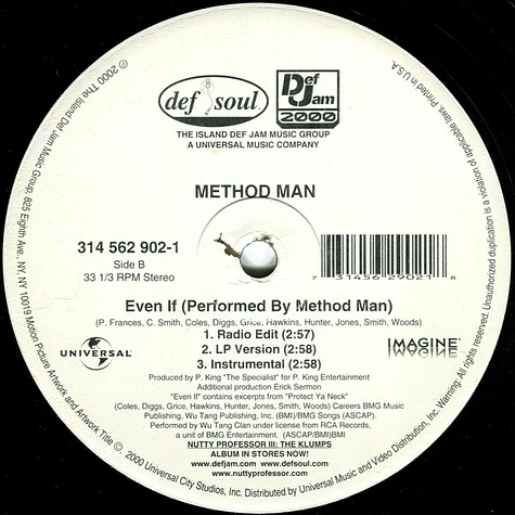 Musiq Soulchild / Method Man - Just Friends (Sunny) / Even If