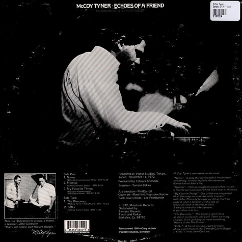 McCoy Tyner - Echoes Of A Friend