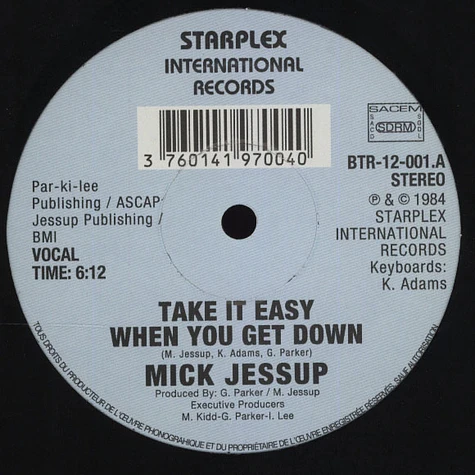 Mick Jessup - Take It Easy