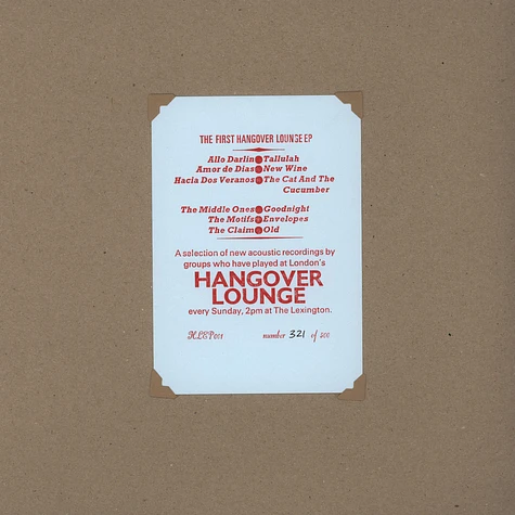 V.A. - Hangover Lounge EP 1