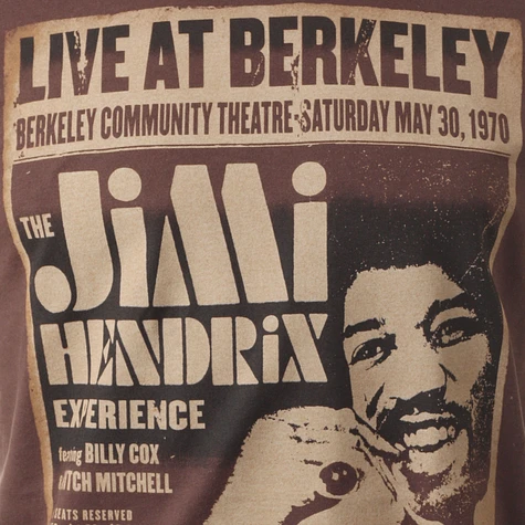 Jimi Hendrix - Live at Berkeley T-Shirt