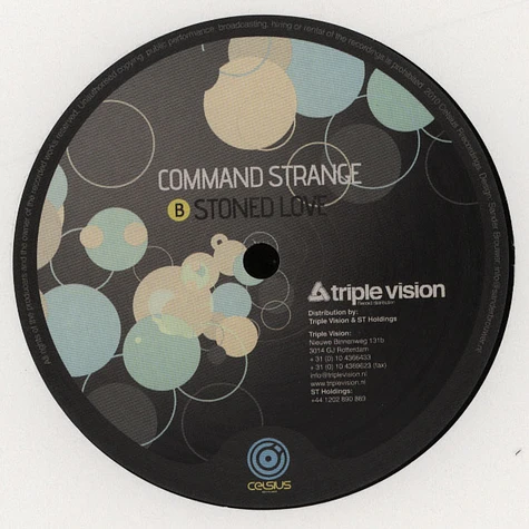 Command Strange & Intelligent Manners - Hangin' On / Stoned Love