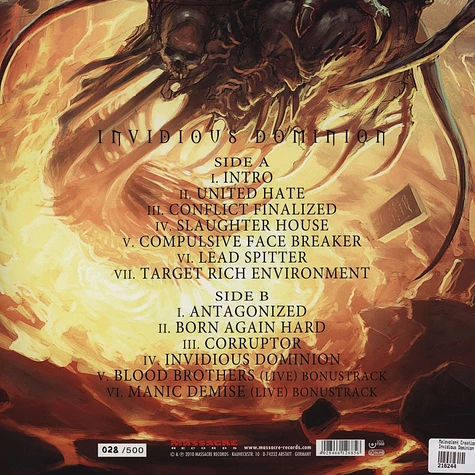 Malevolent Creation - Invidious Dominion (Ltd. Ed. + Bonustracks)