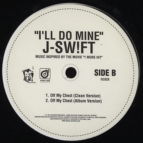 J-Swift - I'll Do Mine