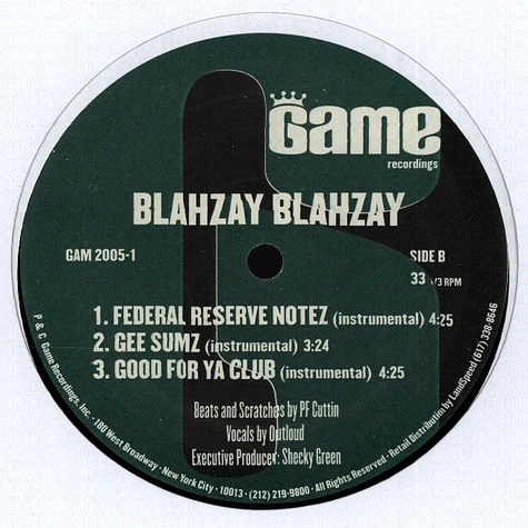 Blahzay Blahzay - Federal reserve notez