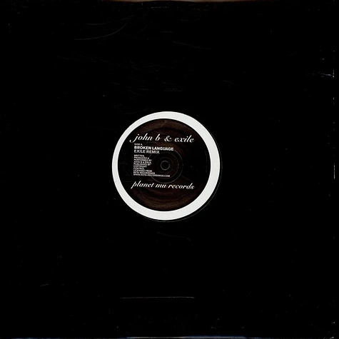 John B & Tim Exile - Broken Language (Exile Remix) / The Forever Endeavour