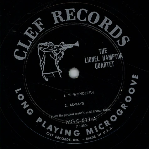 Lionel Hampton And His Quartet - The Lionel Hampton Quartet