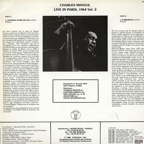 Charles Mingus - Live In Paris 1964 Vol. 2