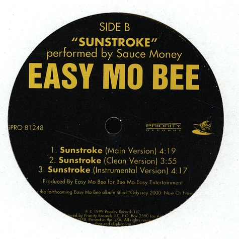 Easy Mo Bee - Soul / Sunstroke