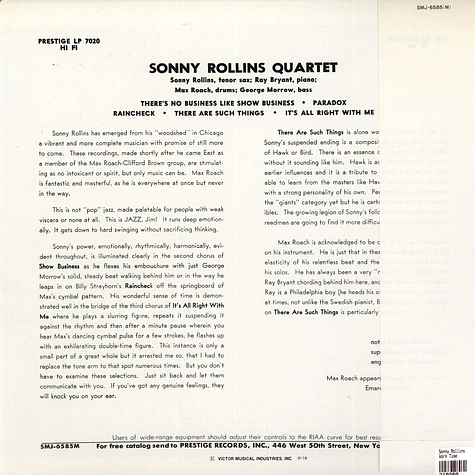 Sonny Rollins Quartet - Work Time