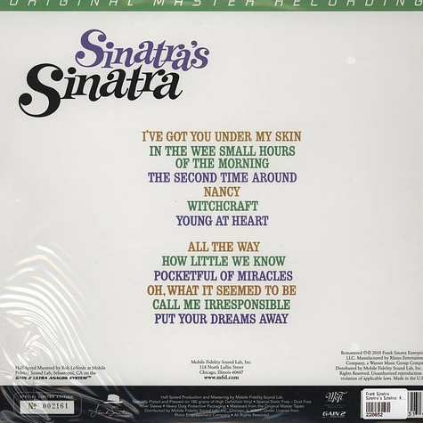 Frank Sinatra - Sinatra's Sinatra: A Collection Of Frank's Favorites