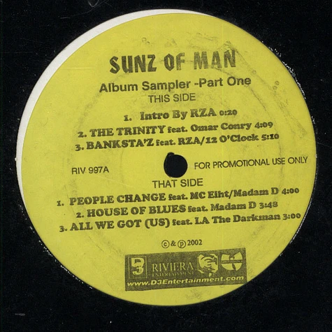 Sunz Of Man - Album sampler pt.1