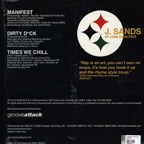 J. Sands - Manifest / Times We Chill