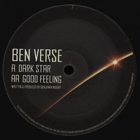 Ben Verse - Dark Star / Good Feeling