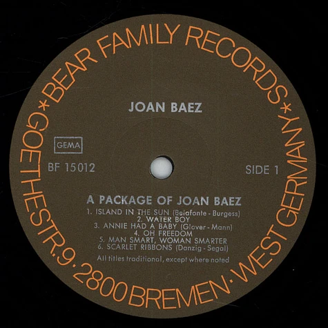 Joan Baez - A Package Of Joan Baez