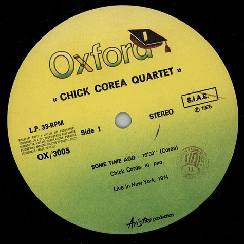 Chick Corea Quartet - Live In New York, 1974