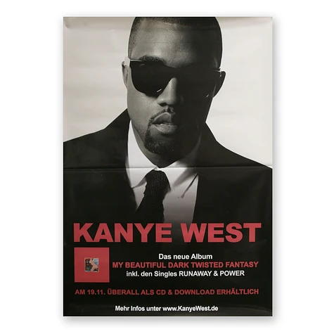Kanye West - My Beautiful Dark Twisted Fantasy Poster