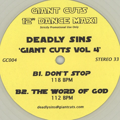 Deadly Sins - Giant Cuts Volume 4