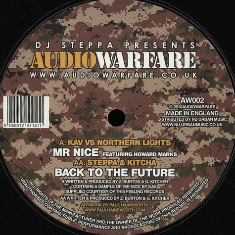 KAV vs Northern Lights / Steppa and Kitcha - Mr Nice Feat. Howard Marks / Back To The Future
