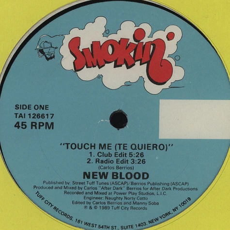 New Blood - Touch Me