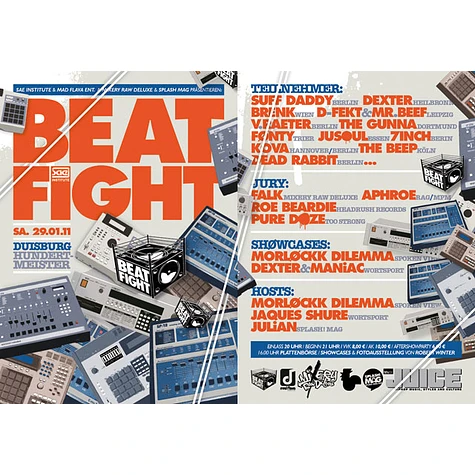 SAE Beat Fight - Konzertticket für Duisburg, 29.01.2011 @ Kulturzentrale HundertMeister