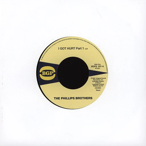 The Phillips Brothers - I Got Hurt Part 1 / Part 2