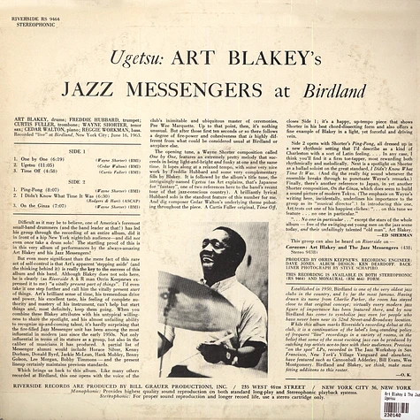 Art Blakey & The Jazz Messengers - Ugetsu