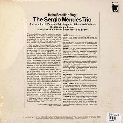 The Sérgio Mendes Trio - In The Brazilian Bag