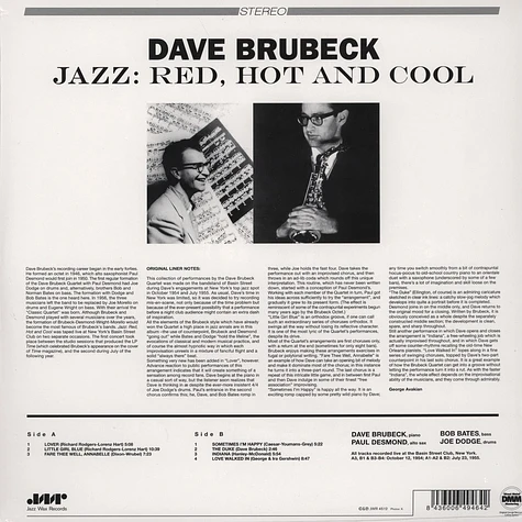 The Dave Brubeck Quartet - Jazz: Red Hot & Cool