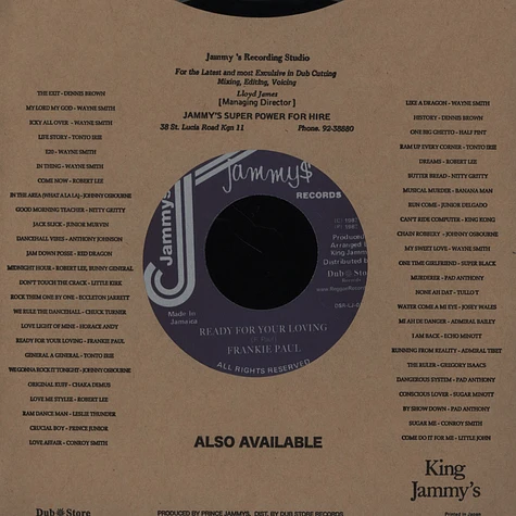 Horace Andy / Frankie Paul - Love Light Of Mine / Ready For Your Loving