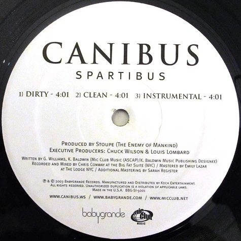 Canibus - Spartibus