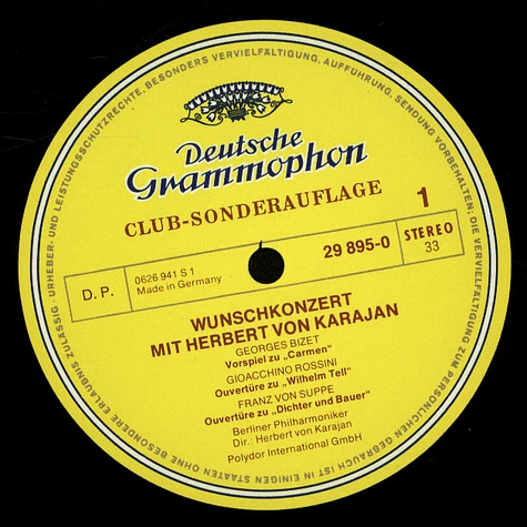 Herbert von Karajan, Berliner Philharmoniker - Wunschkonzert Mit Herbert Von Karajan