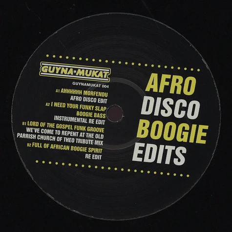 Guynamukat - Afro Disco Boogie Edits Volume 4
