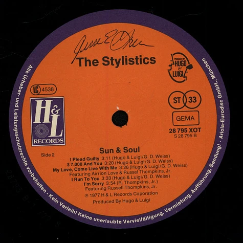 The Stylistics - Sun & Soul