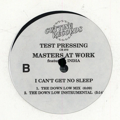 Masters At Work Featuring India - I Can't Get No Sleep