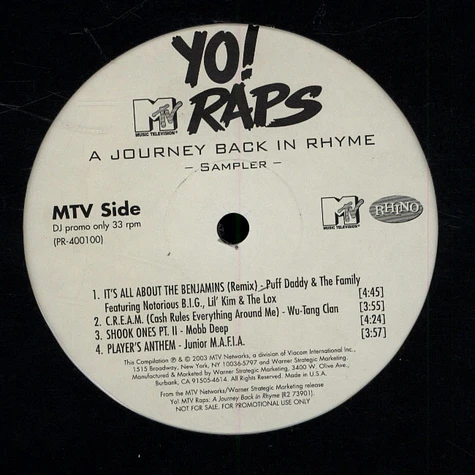 V.A. - Yo MTV Raps - A Journey Back In Rhyme Sampler