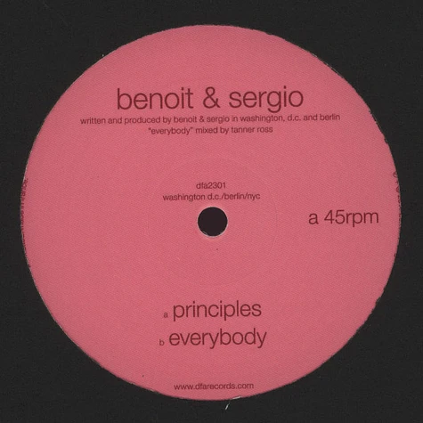 Sergio & Benoit - Principles