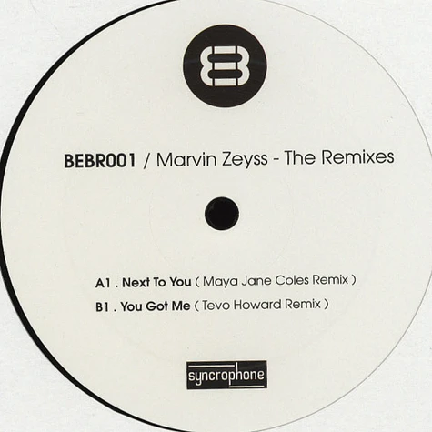 Marvin Zeyss - Next To You / You Got