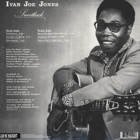 Ivan Boogaloo Joe Jones - Sweetback Colored Vinyl Edition