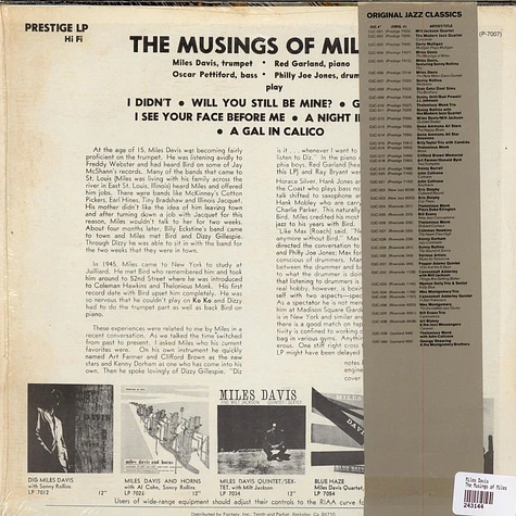 Miles Davis - The Musings Of Miles