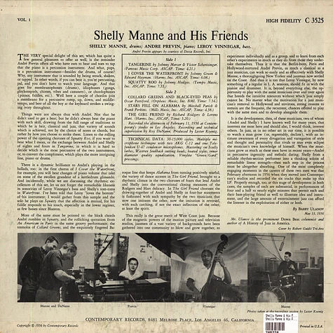Shelly Manne & His Friends - Shelly Manne & His Friends Vol. 1