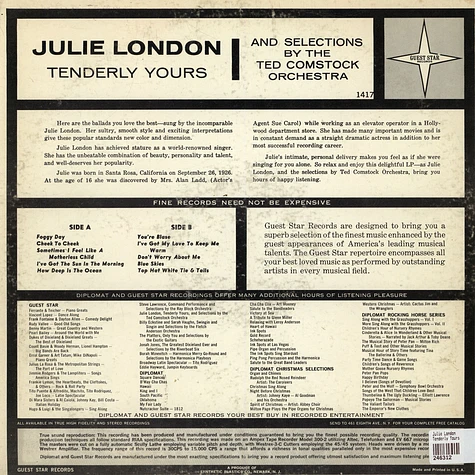 Julie London - Tenderly Yours