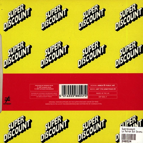 Super Discount - Le Patron Est Devenu Fou! = The Boss Has Gone Mad! (Remixes)