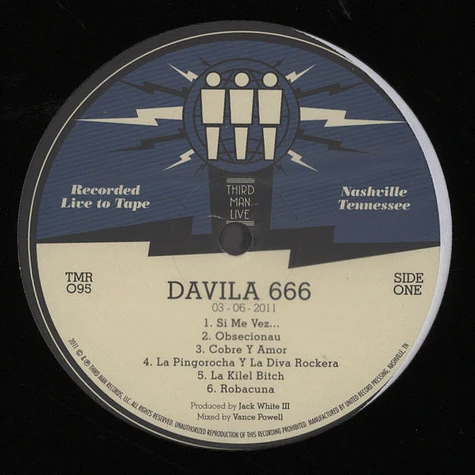 Davila 666 - Third Man Live