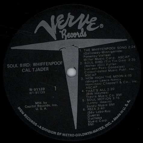 Cal Tjader - Soul Bird: Whiffenpoof