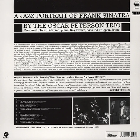 Oscar Peterson Trio - Jazz Portrait Of Frank Sinatra