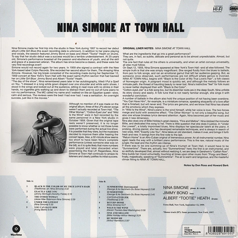 Nina Simone - Nina Simone At Town Hall