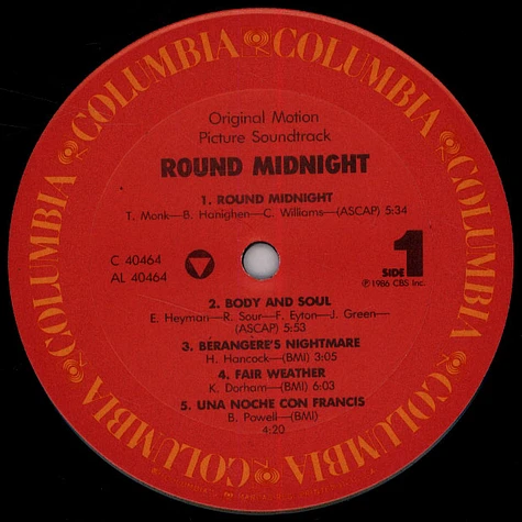 Herbie Hancock, Various - Round Midnight - Original Motion Picture Soundtrack